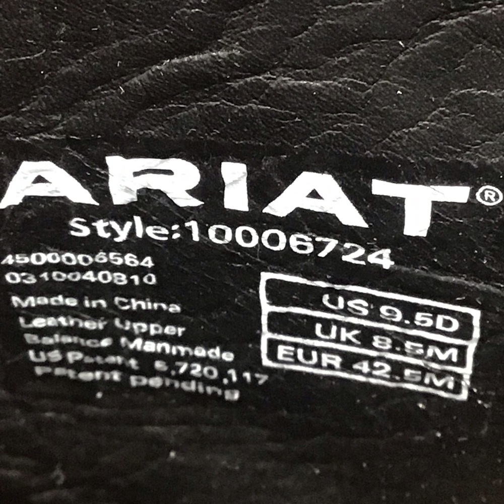 Men’s black Ariat rambler boot NWT 10006724 - Picture 6 of 7